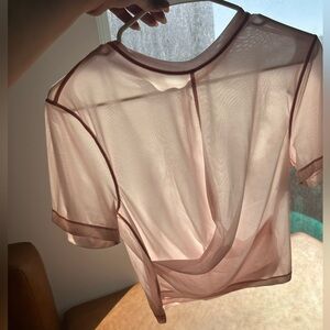 Sheer wrap Lululemon top